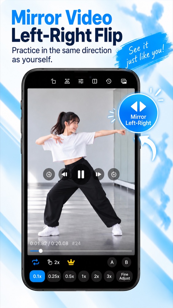 Mirrored video playback